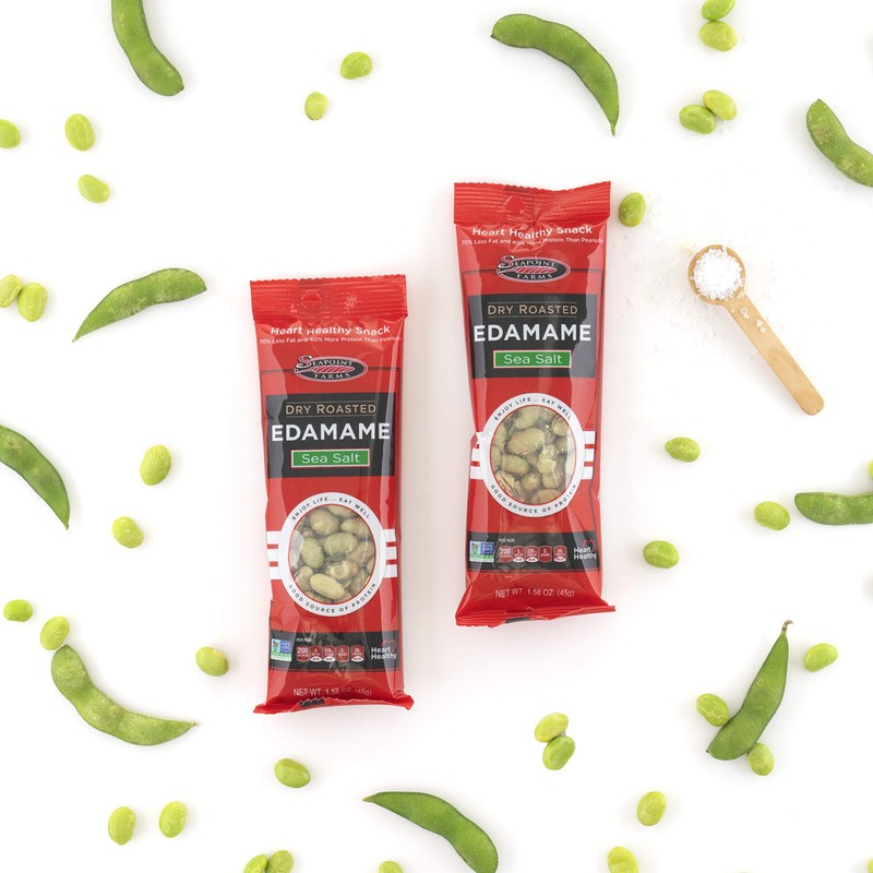 Seapoint Farms Dry Roasted Edamame, Sea Salt, Vegan, Gluten-Free, Kosher,