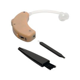 Walker's Ultra Ear BTE Lightweight Compact Adjustable Hunting Outdoor Sound Amplifier Hearing Enhancer, Ear Tips, Sound Tube & Batteries Included