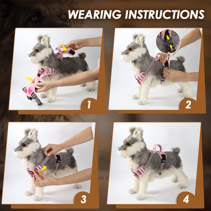 SlowTon No Pull Dog Harness, Heavy Duty No Choke Pet