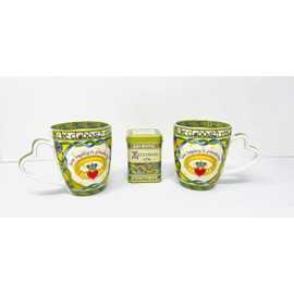 Royal Tara Irish Claddagh Mug Set of Two with Irish Box Capacity Cup is 380 ml/13 fl Oz Tea Bag Holder Tea (2 Mugs and Tea)