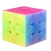 Jelly Speed Cube 3x3 Stickerless Magic Cube Puzzle Toy Colorful