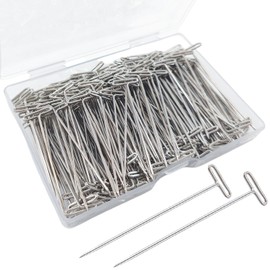 T Pins, 150 Pack 2 inch T-Pins, Sewing Pins Wig Pins Blocking Pins Wig T Pins for Wigs, Straight Pins T Pins for Blocking Knitting, Crocheting, Modelling, Sewing, Wig Making and Crafts (2 Inch-150Pcs)