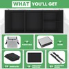 Simniam Car Trunk Organizer with Insulated Grocery Bag- 110L High