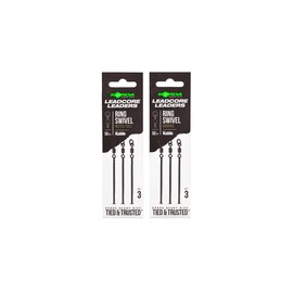 Korda Tackle Kable Leadcore Leader Ring Swivel 50cm - Heavy-Duty Carp Fishing Leader, Gravel Brown, Ready-Tied, Strong Sinking Leadcore, Compatible with Korda Lead Clips, Inline Leads, & Running Rigs