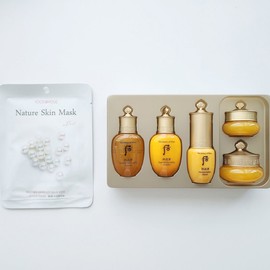 네이처 스킨 마스크팩 + 공진향 5종 여행용 화장품 Nature Skin Mask Pack + GONGJINHYANG 5 Types Travel Cosmetics