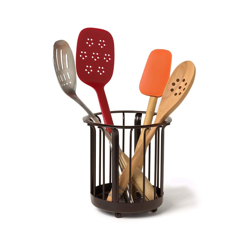 Spectrum Diversified Ashley Utensil Holder, Bronze
