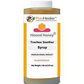 Hound Honey: Trachea Soother Syrup - 150 ml (5 fl oz) - Natural Herbal Remedy for Symptoms of Collapsed Trachea - Tastes Good - Easy to Administer… …