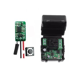 12V24V 1 Channel 5V Wireless Remote Control Switch Access Control Remote Control Magnetic Lock Electric Plug Lock Electric Control Door Receiver (Momentary)