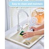 2 Pack Silicone Sink Protector for Kitchen Sink, Trellis Pattern