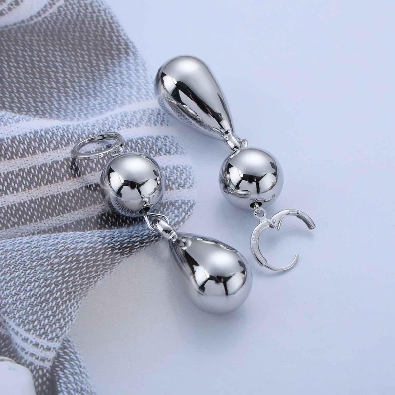 Cybche Boho Teardrop Dangle Earrings Gold Water Drop Earrings Ball