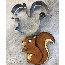 LILIAO Squirrel Cookie Cutter - 3.8 x 4 inches - Woodland Animal Biscuit and Fondant Cutters - Stainless Steel