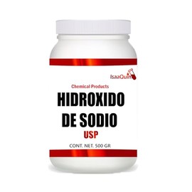 ISAAQUIM | Hidróxido de Sodio USP 500g | Uso Profesional y Laboratorio