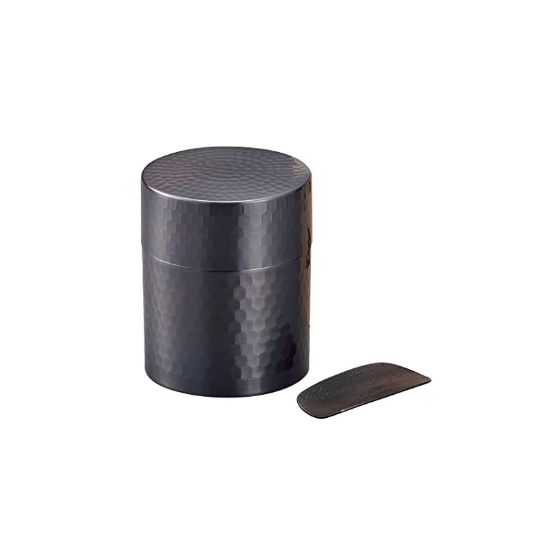 Yamashita Kogei 121100029 Copper Tea Caddy with Tea Canister, Bronze