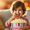 Snack Bowl - Popcorn Bowl Retro | Snack Container with