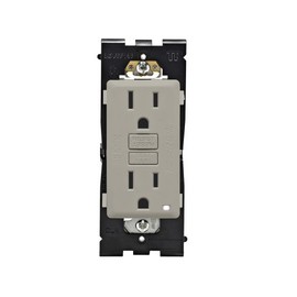 Leviton RGF15-WS Renu Self-Test Tamper-Resistant GFCI Outlet, 15-Amp, Wood Smoke