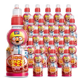 Paldo Pororo Children's Juice Strawberry Taste 235mlx24 / 팔도 뽀로로 어린이 주스 딸기맛 235mlx24개