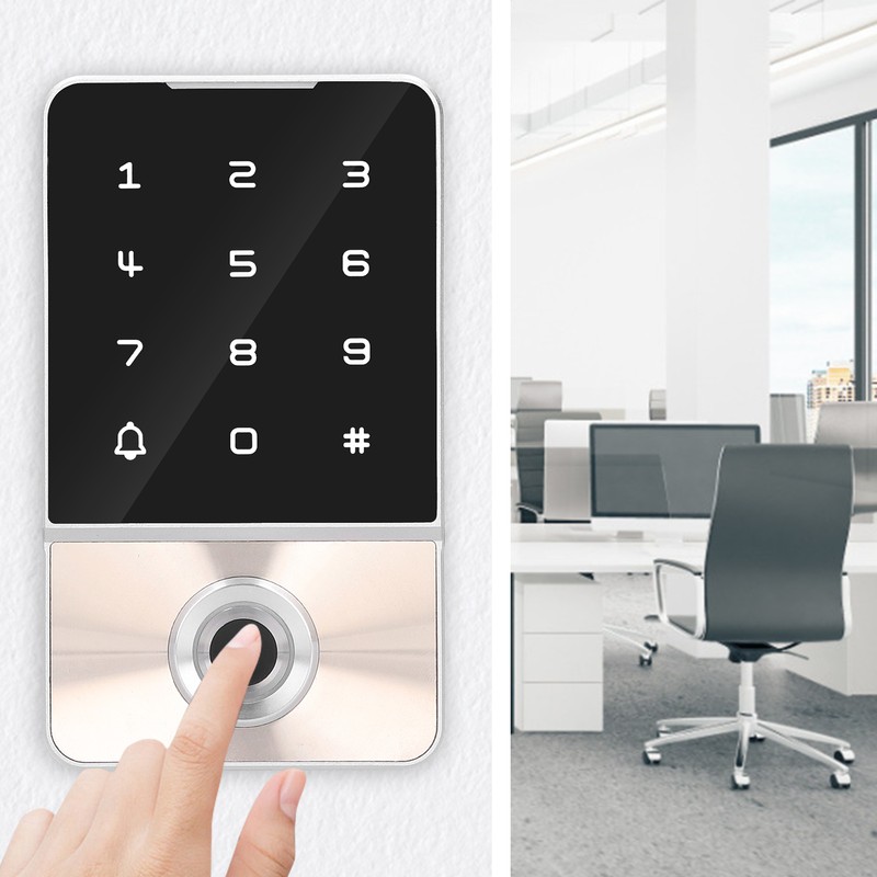 125KHz RFID Access Control Fingerprint Password ID Card Wiegand26 IP66