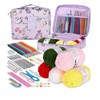 58-Piece Crochet Starter Kit for DIY Yarn Projects – Blue