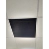 2'x2' Black Plastic Perforated Tile, 2 Pack with 1/2" Holes