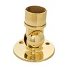 4" Dia. x 2-15/16" H Polished Brass Adjustable Flange for