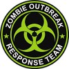 4" Zombie Outbreak Response Team Neon Green Sticker