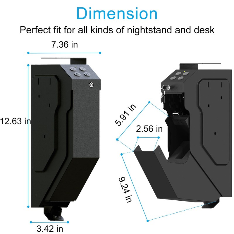 VERPROOF Gun Safe Quick Access Handgun Firearm Safes for Pistols