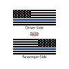 Tactical Decals - USA Flag w/Thin Blue Line Decals For