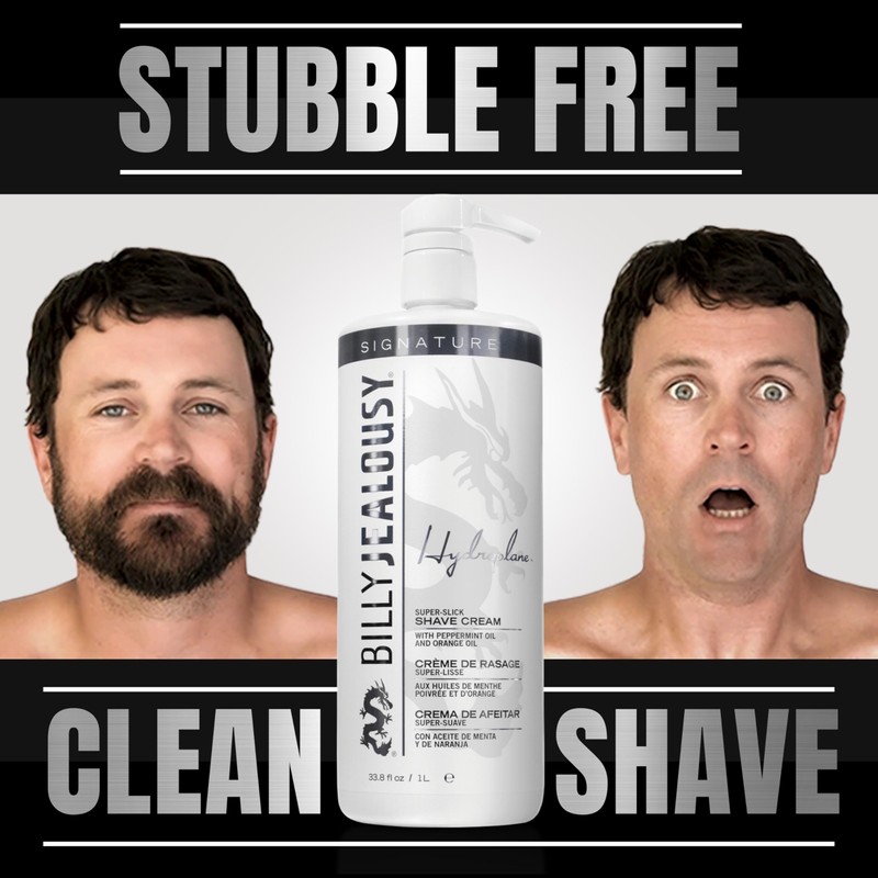 Billy Jealousy Hydroplane Foamless Super-Slick Mens Shave Cream, 33.8 Fl