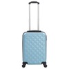 arsehhwe Durable and Lightweight Hardcase Trolley Suitcase with 360-Degree Castors,