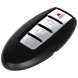 ANGLEWIDE Car Key Fob Keyless Entry Remote SHELL CASE Replacement for Infiniti FX50 G25 G35 G37 Q60 QX70 for Nissan 07-12 Altima 09-14 Maxima Murano (FCC KR55WK49622) 4 Buttons 1pad