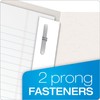 Oxford Two-Pocket Folders w/Fasteners, White, Letter Size, 25 per Box