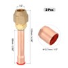 uxcell 3/8" SAE 45 Degree Brass Pipe Fitting, 2 Pcs