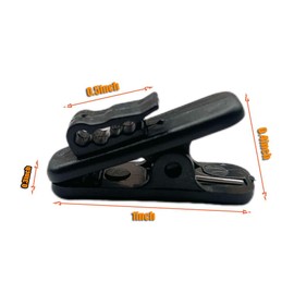 30-Pack Plastic Cable Management Clips Clothing Clip for Headphones & Microphones - Fixing, Organize, and Tangle-Free Your Wires for Home, Office, or Studio Use (Black)