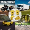 MEAJOO 4PCS Cobra Style Tire Valve Stem Caps, Snakehead Shape,