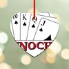 CafePress Pinochle Amzone? 3.25" x 3" Wood Heart Ornament
