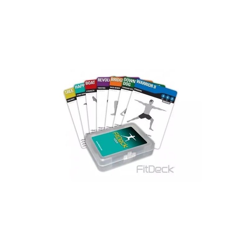FITDECK YOGA Exercise Playing Cards All Abilities Pose Instructions Help