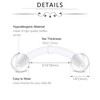 FECTAS 16G Clear Flexible Plastic Daith Rook Earrings Eyebrow Rings