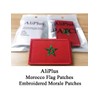 2 PCS AliPlus Morocco Flag Patches Embroidered Tactical Military Morale