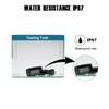 Taikemeti LCD Display Digital Engine Temperature Gauge Thermometer Waterproof Thermometer