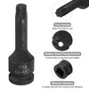 QUARKZMAN T55 Torx Bit Socket Spanner 1/2 Inch Drive 6-Point