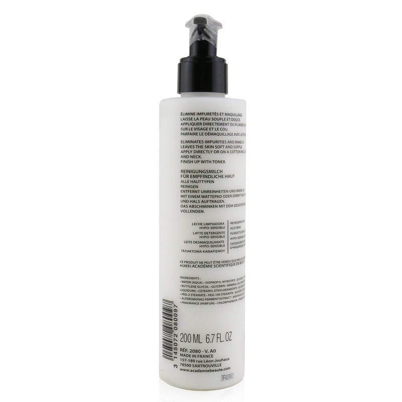 Académie Cleansing Milk for Sensitive Skin Lait Demaquillant Hypo-Sensitive 200
