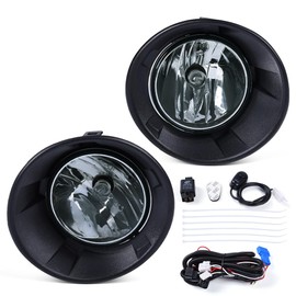 G-PLUS Front Fog Light Assembly Compatible With Chevy Camaro 2010-2013 Not Compatible on ZL1 Models or RS (RALLY SPORT) Models,Left & Right Fog Lamp Smoky Lens with harness