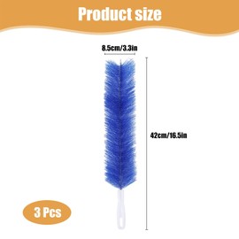 dinghaole 3 Pcs Fan Cleaning Brush, Bendable & Flexible Fan Dust brush, Cleaning Brush Cobweb Duster Set, Efficient Dust Removal Tool for Home Use for Ceiling fan Air Vents Curtains Cars Box