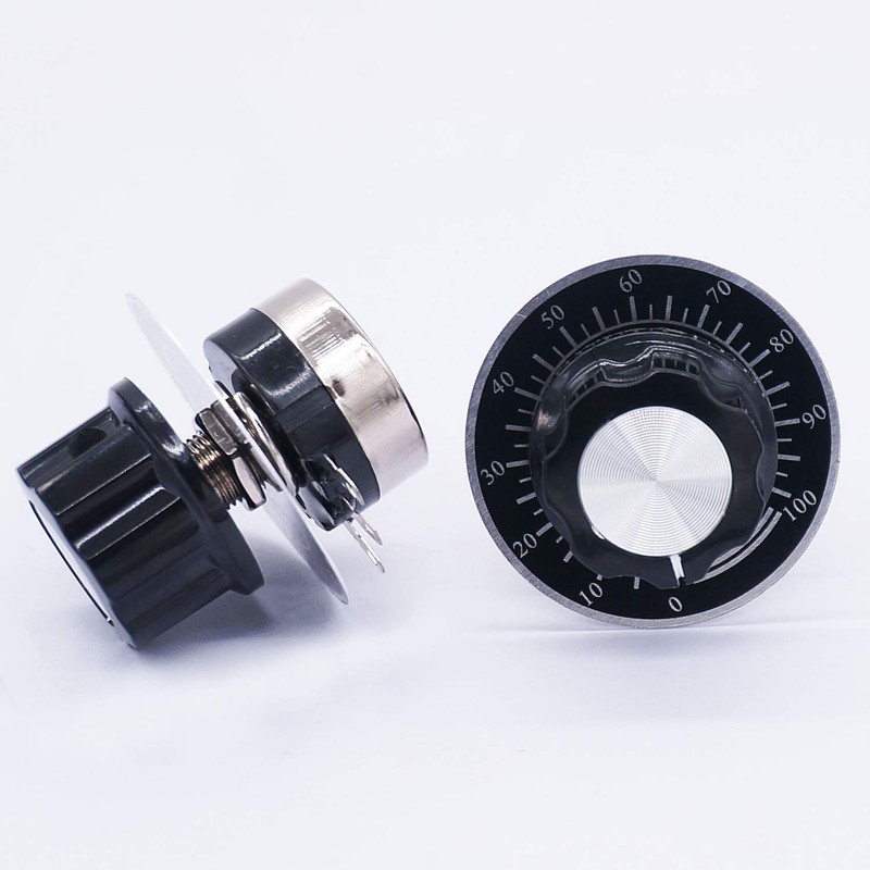 Taiss / 2pcs RV24YN20S Single Turn Carbon Film Rotary Taper