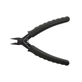 Bernstein ESD Wire Stripper Mini Side Cutters 135 mm Without Bevel for Copper Wires up to Diameter 0.8 mm Burnished Surface with Opening Spring ESD Handle Black 10^6 to 10^9 Ohm