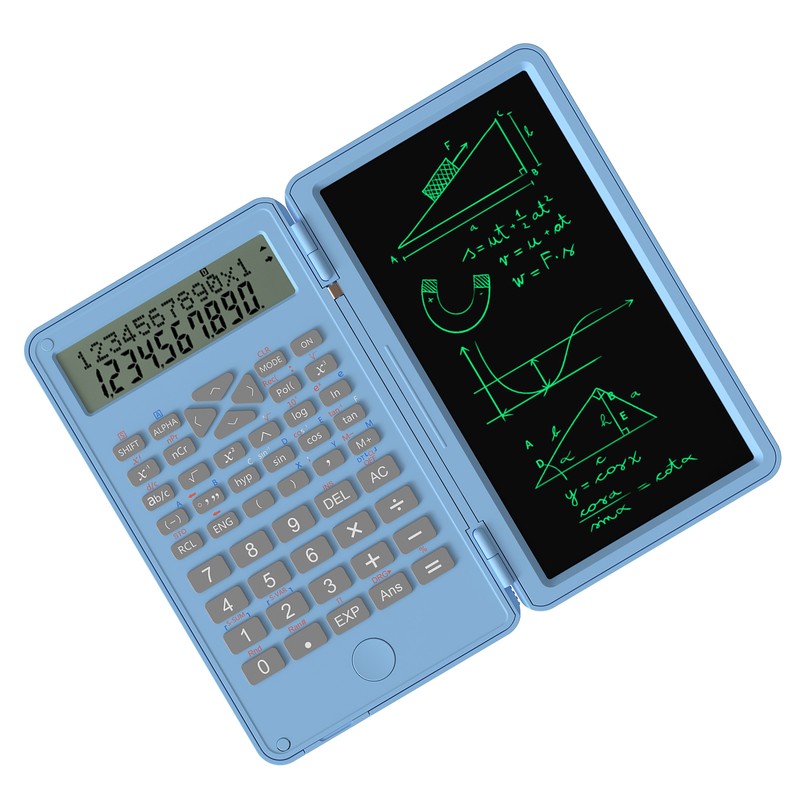 Scientific Calculator with Erasable Writing Board 240 Functions 2 Line