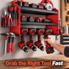 SucceBuy 3-Tier Power Tool Wall Organizer, 100 lb Carbon Steel
