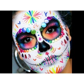 GLOW Arte Pinturas Fluorescentes Luminosa 6pz Cara,cuerpo+regalo