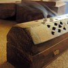SAMASIA wooden incense holder box | Ash Catcher and Cone