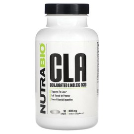 Nutrabio CLA 800mg Conjugated Linoleic Acid Softgels 90 Tablets, 1 Piece / 뉴트라바이오 CLA 800mg 공액리놀레산 소프트젤 90정, 1개